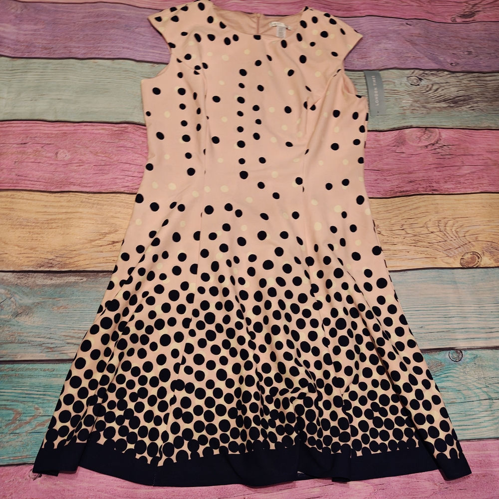 Size 16 London Times Polka Dot Dress #0459